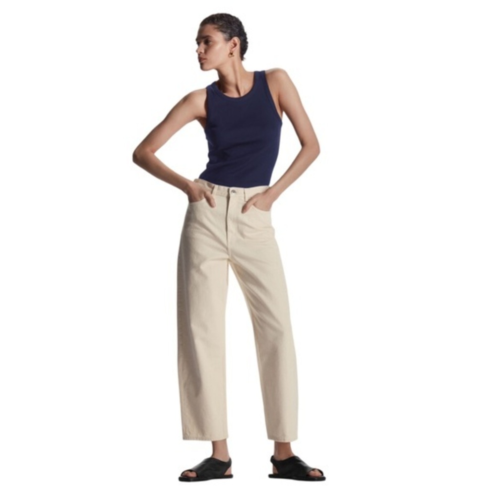 COS Cream Ankle & Cropped Women Jeans